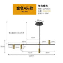 GobekUsa Designer Black Long Chandelier Lights for Modern Minimalist Dining Room