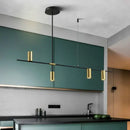 GobekUsa Designer Black Long Chandelier Lights for Modern Minimalist Dining Room