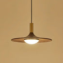 GobekUsa Flying Saucer Solid Wood Chandelier for Restaurant, Bedroom, Cafe - Nordic Copper