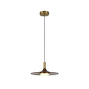 GobekUsa Flying Saucer Solid Wood Chandelier for Restaurant, Bedroom, Cafe - Nordic Copper
