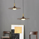 GobekUsa Flying Saucer Solid Wood Chandelier for Restaurant, Bedroom, Cafe - Nordic Copper