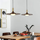 GobekUsa Flying Saucer Solid Wood Chandelier for Restaurant, Bedroom, Cafe - Nordic Copper