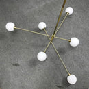 GobekUsa Glass Brass Chandelier: Nordic Modern Pendant Lights for Home, Living Room, Bedroom, Restaurant, Cafe