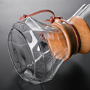 Modern decorbites glass coffee maker kitchen drip pot with wood collar by Decorbites