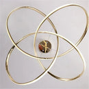 GobekUsa Gold Ring Chandeliers for Modern Dining Room Luxury Bedroom Lighting