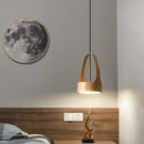 GobekUsa LED Wood Grain Chandelier for Dining, Living, and Bedroom Ambiance