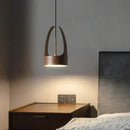 GobekUsa LED Wood Grain Chandelier for Dining, Living, and Bedroom Ambiance