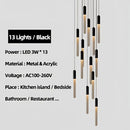 GobekUsa Luxe Gold Tube Chandelier for Dining & Bedroom Lighting