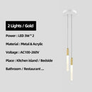 GobekUsa Luxe Gold Tube Chandelier for Dining & Bedroom Lighting