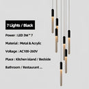GobekUsa Luxe Gold Tube Chandelier for Dining & Bedroom Lighting