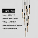 GobekUsa Luxe Gold Tube Chandelier for Dining & Bedroom Lighting