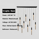 GobekUsa Luxe Gold Tube Chandelier for Dining & Bedroom Lighting