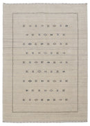 Modern Design Beige Hand Loomed Wool Area Rug