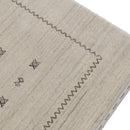 Modern Design Beige Hand Loomed Wool Area Rug
