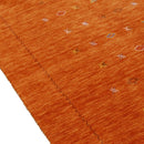 Orange Hand Loomed Wool Area Rug with Multicolor Accents - Modern Geometric Design by The Rug Decor