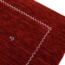 Red Hand Loomed Premium Wool Area Rug - Minimalist Modern Contemporary Interior Design by The Rug Decor
