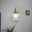 GobekUsa Diamond Amber Glass LED Pendant Lights - Nordic Modern Hanging Lamp