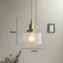 GobekUsa Diamond Amber Glass LED Pendant Lights - Nordic Modern Hanging Lamp