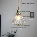 GobekUsa Diamond Amber Glass LED Pendant Lights - Nordic Modern Hanging Lamp