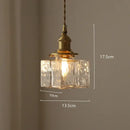 GobekUsa Diamond Amber Glass LED Pendant Lights - Nordic Modern Hanging Lamp