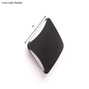 GobekUsa Modern Diamond LED Wall Sconce - Black Aluminum 4"/6" Width Porch Light Fixture