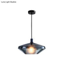 GobekUsa Modern Dining Room Pendant Light with Geometric Glass Shade