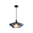 GobekUsa Modern Dining Room Pendant Light with Geometric Glass Shade
