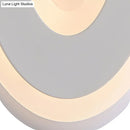 GobekUsa Modern Disk LED Wall Sconce Light Fixture in Black/White with Warm/White Lighting