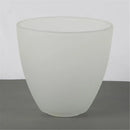 Modern dome white frosted glass shade living room pendant light by Decorbites