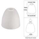 Modern dome white frosted glass shade living room pendant light by Decorbites