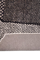 Modern Dotted Mesh Black Hand Tufted 5x8 Wool Area Rug