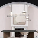 GobekUsa Double Balls Glass Chandelier Pendant Light for Kitchen Dining Room