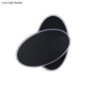 GobekUsa Modern Double Oval Bedside LED Wall Sconce Lamp in Black/White with Warm Light