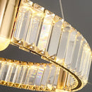 GobekUsa Crystal Ceiling Chandelier LED Indoor Lighting for Living Room Bedroom Study