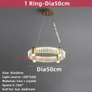 GobekUsa Crystal Ceiling Chandelier LED Indoor Lighting for Living Room Bedroom Study