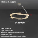 GobekUsa Crystal Ceiling Chandelier, Stainless Steel Mirror Led Indoor Lighting