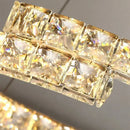 GobekUsa Crystal Ceiling Chandelier, Stainless Steel Mirror Led Indoor Lighting