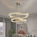 GobekUsa Crystal Ceiling Chandelier, Stainless Steel Mirror Led Indoor Lighting