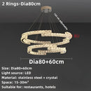 GobekUsa Crystal Ceiling Chandelier, Stainless Steel Mirror Led Indoor Lighting
