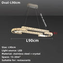 GobekUsa Crystal Ceiling Chandelier, Stainless Steel Mirror Led Indoor Lighting