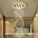 GobekUsa Double Spiral Crystal Chandelier: Luxurious K9 Crystal Lighting for Hotels and Villas