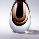 GobekUsa Double Stained Glass Vase with Lid Gradient Craft Terrarium Decoration