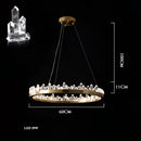 GobekUsa Dimmalbe LED Crystal High Ceiling Chandelier for Living Room