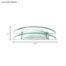 GobekUsa Stylish Dual Arc Sconce Light with Clear Glass Shade - Bedside Wall Mount Lamp