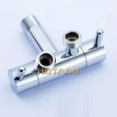 Modern dual handle brass chrome wall mount faucet garden tap by Decorbites