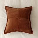 Modern earth tone corduroy pillow cover living room cushion by Decorbites