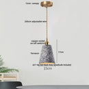 GobekUsa Terrazzo Stone LED Pendant Lamp for Industrial Loft, Bar, Coffee, Living Room.