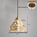 GobekUsa Terrazzo Stone LED Pendant Lamp for Industrial Loft, Bar, Coffee, Living Room.