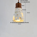 GobekUsa Terrazzo Stone LED Pendant Lamp for Industrial Loft, Bar, Coffee, Living Room.