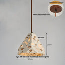 GobekUsa Terrazzo Stone LED Pendant Lamp for Industrial Loft, Bar, Coffee, Living Room.
